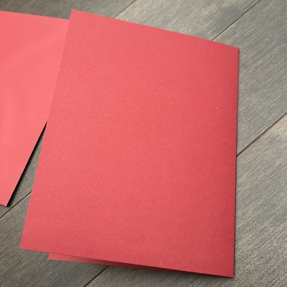 Red Burgundy Blank Greeting Cards & Envelopes, Paper Craft Writing Note Letter - Picture 4 of 4